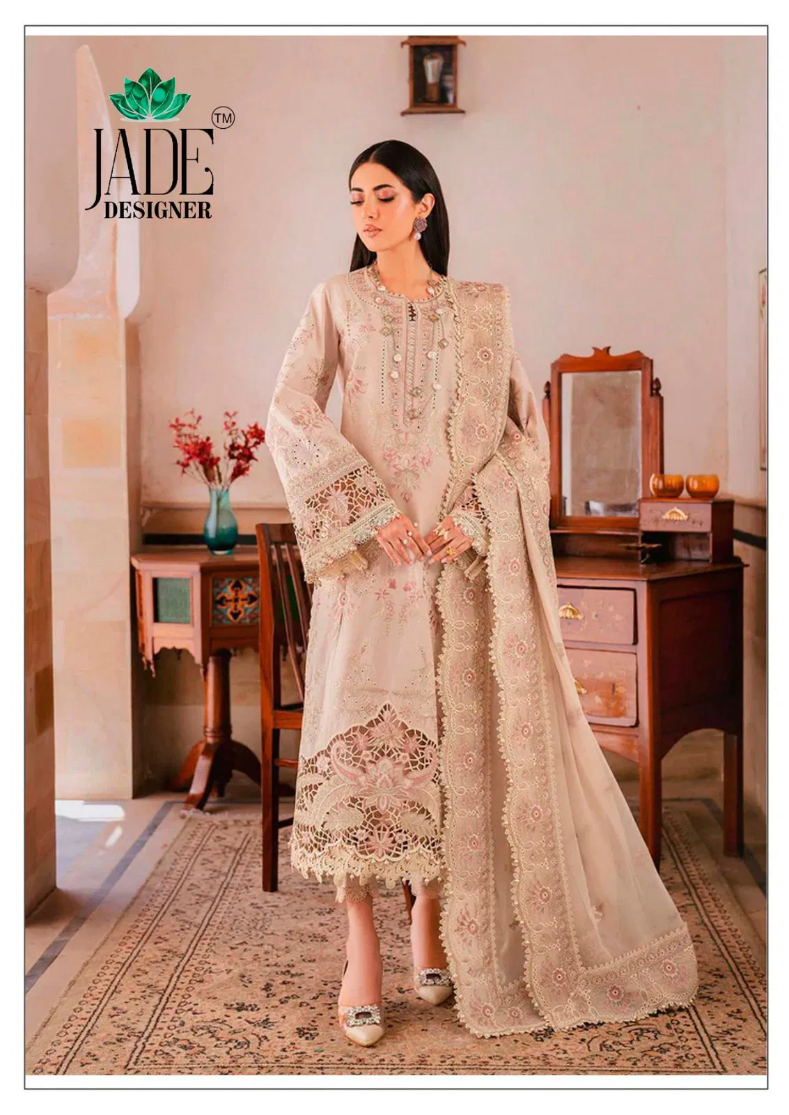 Jade Noor Ahmed Vol 2 Heavy Lawn Karachi Printed Cotton Dress Material Orders In India